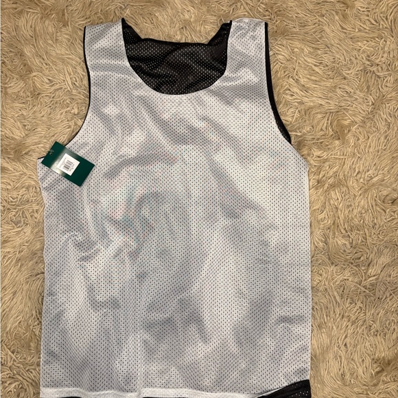 NWT Dick’s Sporting Goods Reversible Black/White Mesh Pinnie XL - Picture 2 of 3